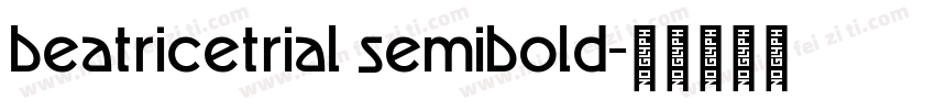 beatricetrial semibold字体转换